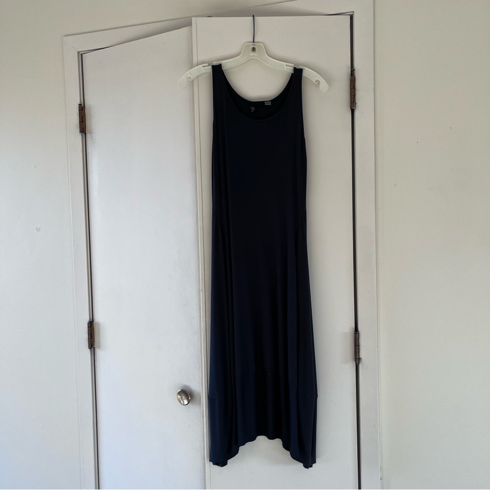 Eileen Fisher Gray Sleeveless Lantern Dress with Bubble Hem Size XS - Picture 3 of 10
